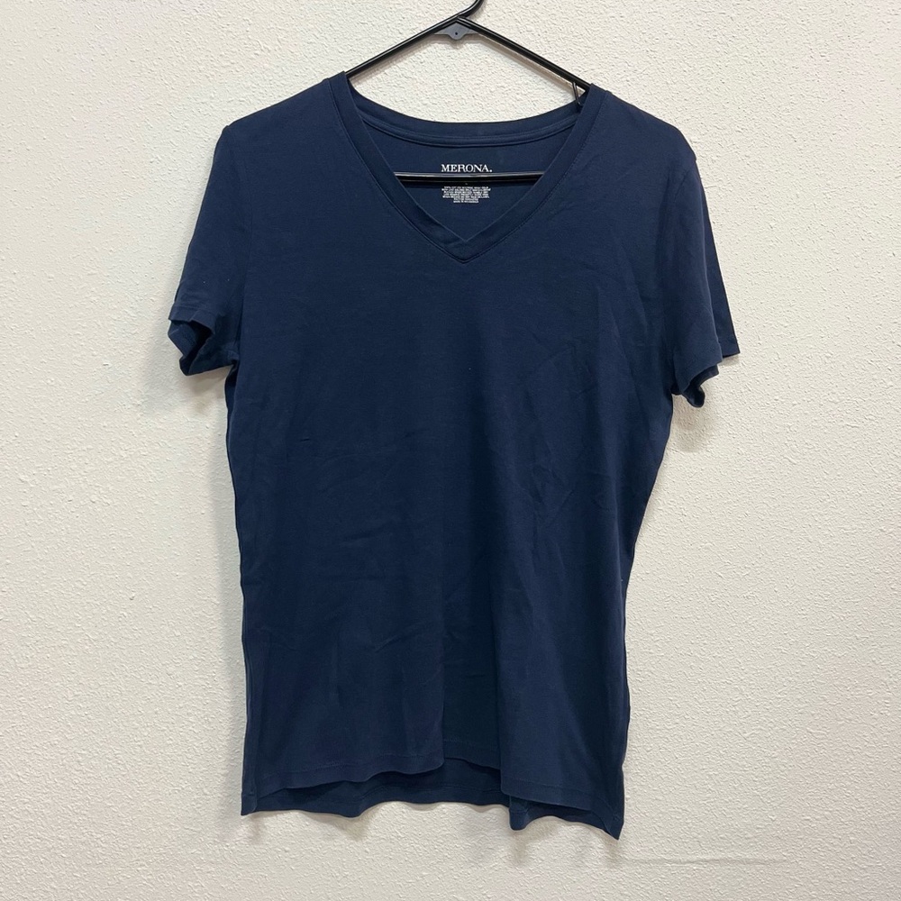 Women’s Navy V-Neck T-Shirt